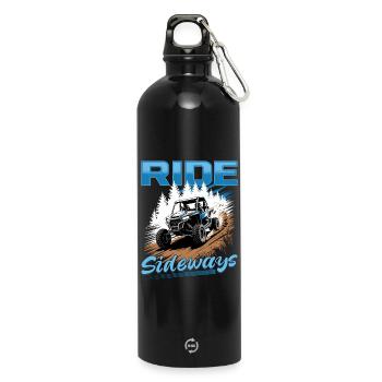 UTV Off Road 4 Wheeler Side by side - Trinkflasche mit Karabiner 750 ml - Schwarz - Vorne