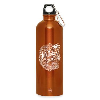 Déclaration de Majorque 2026 - Gourde en inox avec mousqueton 750 ml - orange - Devant