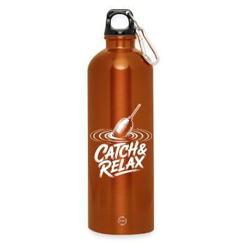 Catch & Relax - Water Bottle with carabiner 750 ml - burnt orange - Front
