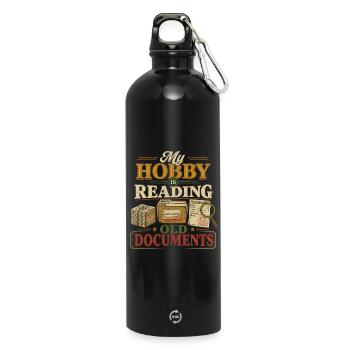 Généalogie Généalogie Généalogie - Gourde en inox avec mousqueton 750 ml - noir - Devant