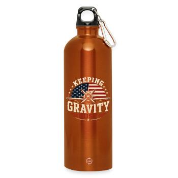 Aircraft Maintenance Engineering & Repair - Water Bottle with carabiner 750 ml - burnt orange - Front