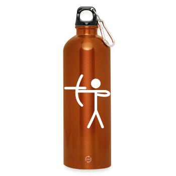 archery - Water Bottle with carabiner 750 ml - burnt orange - Front