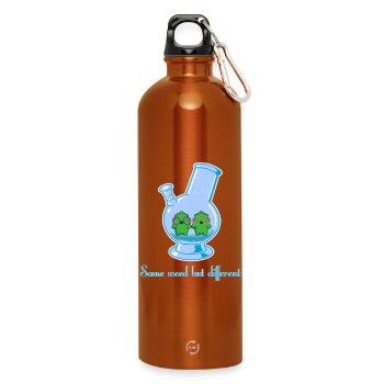 Same weed but different - Trinkflasche mit Karabiner 750 ml - Orange - Vorne