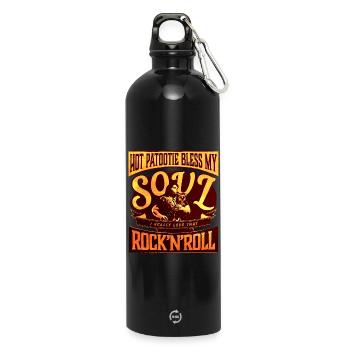 Hot Patootie bénir mon âme Eddie RHPS brun doré - Gourde en inox avec mousqueton 750 ml - noir - Devant