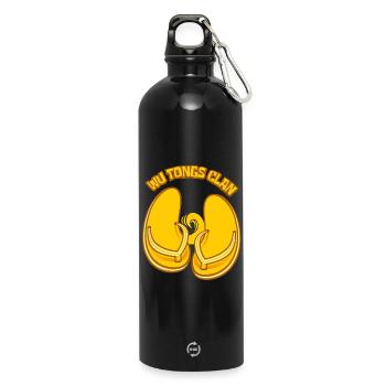 Le clan des tongs - Gourde en inox avec mousqueton 750 ml - noir - Devant
