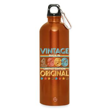 1969 - Water Bottle with carabiner 750 ml - burnt orange - Front