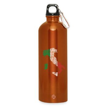 Italien - Trinkflasche mit Karabiner 750 ml - Orange - Vorne