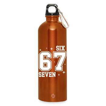 67 - Six Seven SixSeven 6-7 - Gourde en inox avec mousqueton 750 ml - orange - Devant