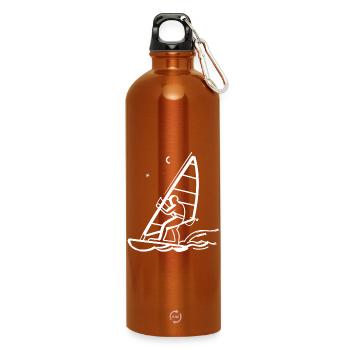 Planche à voile Line Art - Gourde en inox avec mousqueton 750 ml - orange - Devant