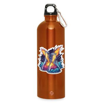 Lab Geek Bildungsquadrantid Meteorstrom-Erlebnis - Trinkflasche mit Karabiner 750 ml - Orange - Vorne