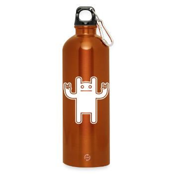 Monster Rock – Festival de la BD Kawaii - Gourde en inox avec mousqueton 750 ml - orange - Devant