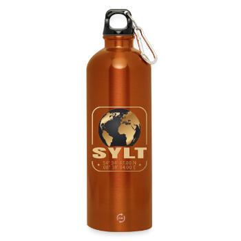 Sylt - Trinkflasche mit Karabiner 750 ml - Orange - Vorne