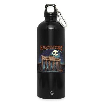 Halloween Town Berlin Halloween Party - Water Bottle with carabiner 750 ml - black - Front