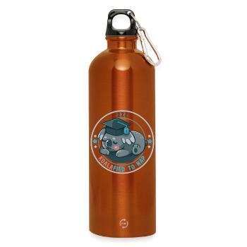 Koalafied zum Nickerchen - Trinkflasche mit Karabiner 750 ml - Orange - Vorne
