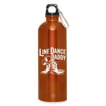 Boot Western de Papa en Ligne de Danse - Gourde en inox avec mousqueton 750 ml - orange - Devant
