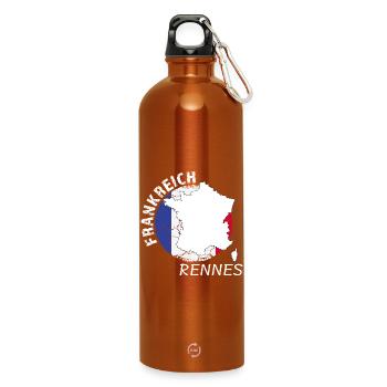 Rennes - Water Bottle with carabiner 750 ml - burnt orange - Front
