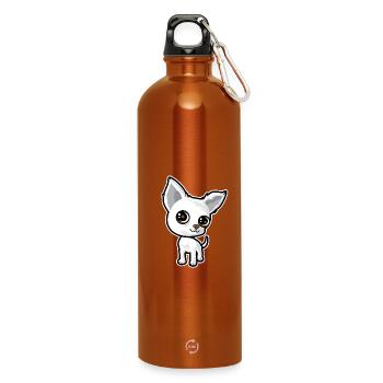 Puppy - Water Bottle with carabiner 750 ml - burnt orange - Front