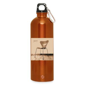3107 Siebener No7 Stuhl Arne Jacobsen Fritz Hansen - Trinkflasche mit Karabiner 750 ml - Orange - Vorne
