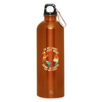 Im pas court im juste plus terre à terre - Gourde en inox avec mousqueton 750 ml - orange - Devant