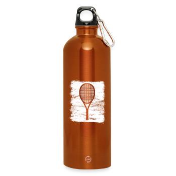 Tennisschläger - Trinkflasche mit Karabiner 750 ml - Orange - Vorne
