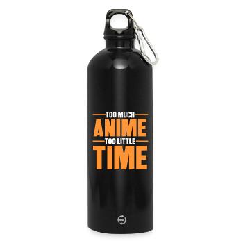 Manga Comic Pop Culture Déclaration Anime Cosplay - Gourde en inox avec mousqueton 750 ml - noir - Devant
