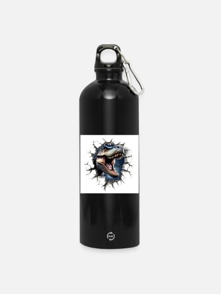 T-Rex - Gourde en inox avec mousqueton 750 ml - noir