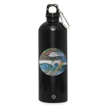 Seagull - Water Bottle with carabiner 750 ml - black - Front