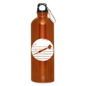 Dartpfeil Skizze - Trinkflasche mit Karabiner 750 ml - Orange - Vorne