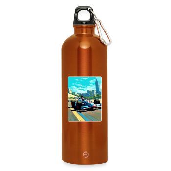 Austin Circuit Motorsport Race Texas Affiche de voyage - Gourde en inox avec mousqueton 750 ml - orange - Devant