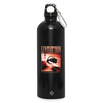 Lévitation – Esthétique mystique - Gourde en inox avec mousqueton 750 ml - noir - Devant