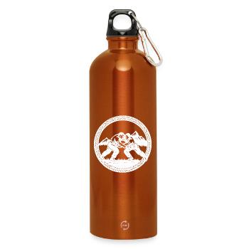Schwinger_1_white - Trinkflasche mit Karabiner 750 ml - Orange - Vorne