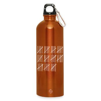 Trendige Creative-Zählung - Trinkflasche mit Karabiner 750 ml - Orange - Vorne