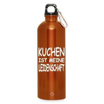 Kuchen - Trinkflasche mit Karabiner 750 ml - Orange - Vorne