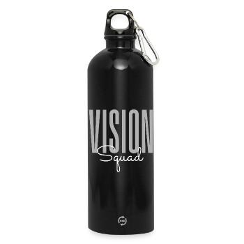 Vision Squad - Gourde en inox avec mousqueton 750 ml - noir - Devant