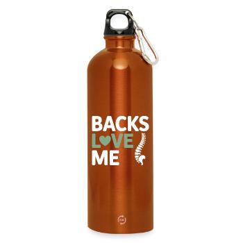 Lizenzierter DC-Experte für klinische Wirbelsäulenanpassung - Trinkflasche mit Karabiner 750 ml - Orange - Vorne