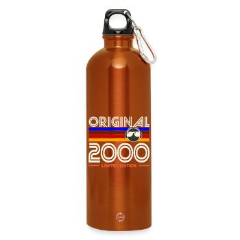 Originale limitierte Edition der 2000er Jahre - Trinkflasche mit Karabiner 750 ml - Orange - Vorne