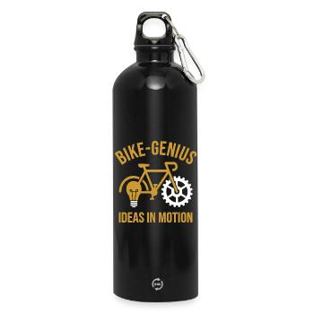 Vélo Idées en Mouvement - Gourde en inox avec mousqueton 750 ml - noir - Devant