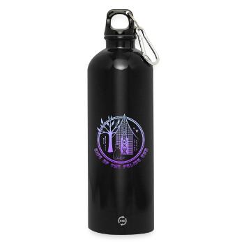Ascension de l’ère féline - Gourde en inox avec mousqueton 750 ml - noir - Devant