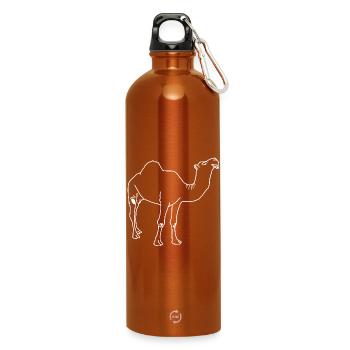 Dromedar lineart - Trinkflasche mit Karabiner 750 ml - Orange - Vorne