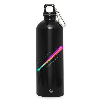 Batte de baseball Steamwave - Gourde en inox avec mousqueton 750 ml - noir - Devant