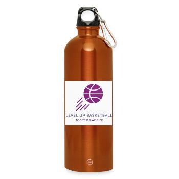 Level Up Basketball  - Water Bottle with carabiner 750 ml - burnt orange - Front