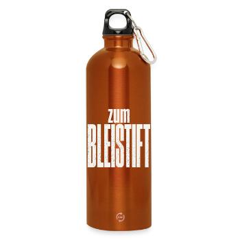 Zum Bleistift - Trinkflasche mit Karabiner 750 ml - Orange - Vorne
