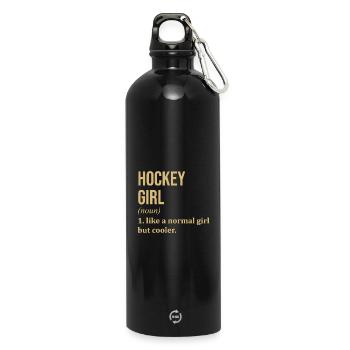 hockey - Gourde en inox avec mousqueton 750 ml - noir - Devant