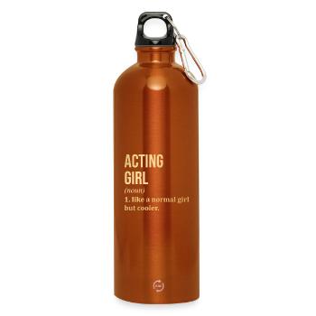 Acting - Water Bottle with carabiner 750 ml - burnt orange - Front