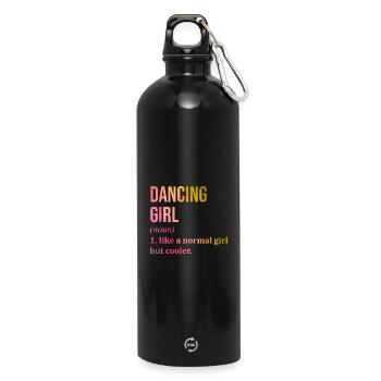Dancer - Water Bottle with carabiner 750 ml - black - Front