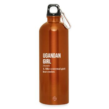 Uganda - Water Bottle with carabiner 750 ml - burnt orange - Front