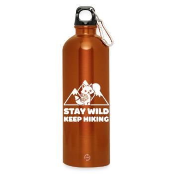 Wilder Pfad: Füchse Abenteuer - Trinkflasche mit Karabiner 750 ml - Orange - Vorne