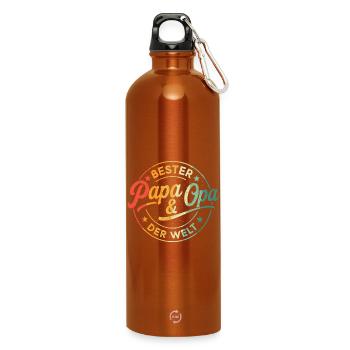 Opa Vatertagsgeschenk Ideen Papa Daddy Vatertag - Trinkflasche mit Karabiner 750 ml - Orange - Vorne