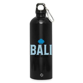 Bali - Gourde en inox avec mousqueton 750 ml - noir - Devant