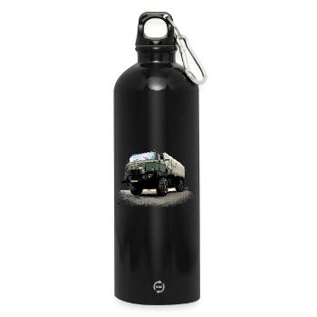 IFA | L60 | GDR | TRUCK - Water Bottle with carabiner 750 ml - black - Front